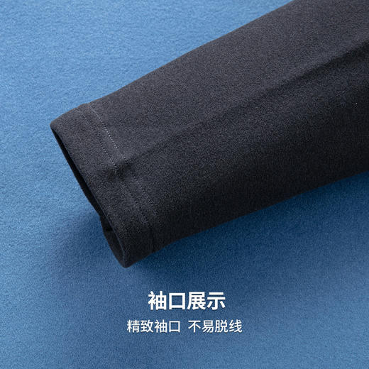 圣得西2025年秋季新款加绒加厚男假两件卫衣拼接撞色潮流百搭长袖 商品图8