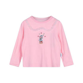 【辛巴娜娜】simbanana女孩纯色休闲舒适针织长袖T恤小宝宝女