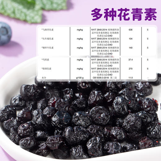 西域美农 蓝莓果干 野生蓝莓果干 配料仅有蓝莓果和蓝莓浓缩汁  富含花青素  90g  顺丰发货 商品图4