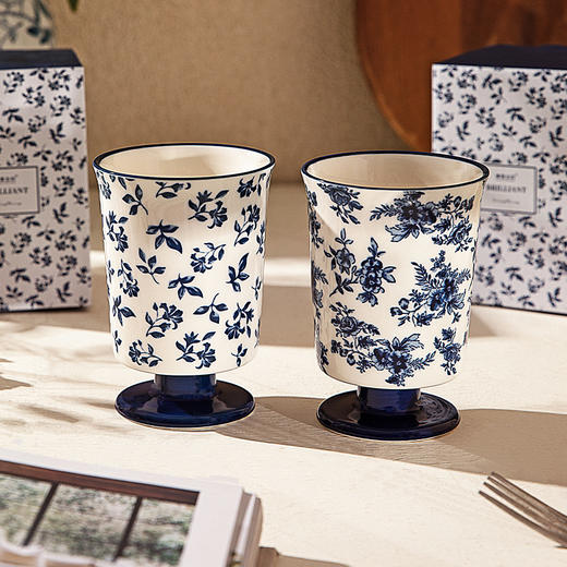 摩登主妇马克杯陶瓷高脚杯高颜值精致家用喝水杯办公室杯子咖啡杯 商品图0