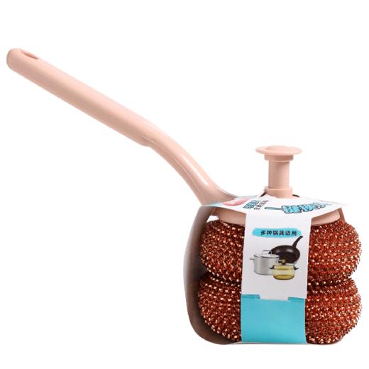 【批发】美丽雅可换式带柄金丝耐用锅刷赠替换装1个 1套 商品图12