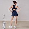【限时秒】YOGACODE【火树银花系列】网球连衣裙无袖女带胸垫假两件防走光瑜伽连体服DWD115413 商品缩略图4