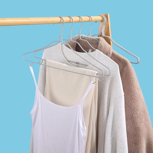 【批发】美丽雅金彩浸塑衣架中号8支入(40cm) 商品图1