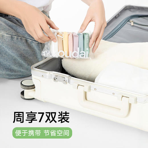 旅游出行必备 【口袋旅行 一次性袜子】莫兰迪配色 旅行便携袜 7A级抗菌 立体的脚跟不易下滑【口袋旅行 一次性产品套装】 商品图4