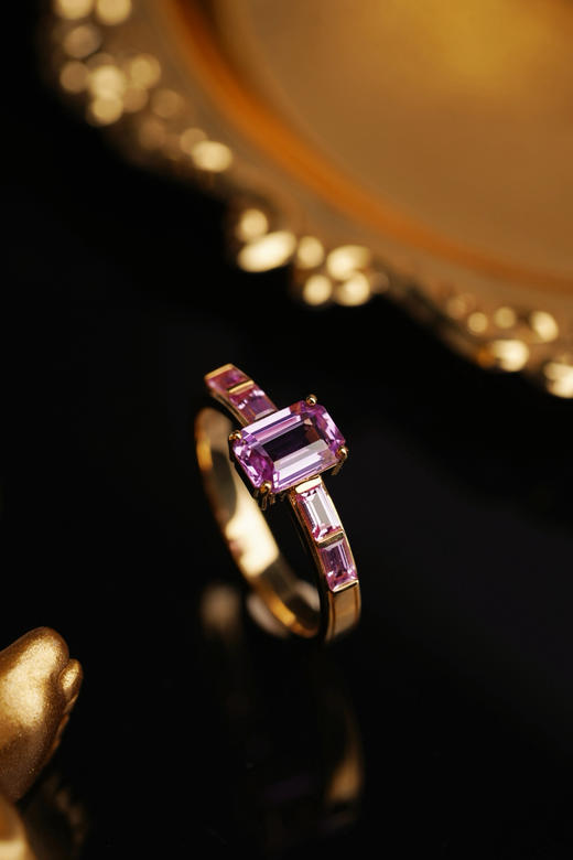 砚宝镶嵌专场｜1.14ct 紫色无烧蓝宝石 商品图3