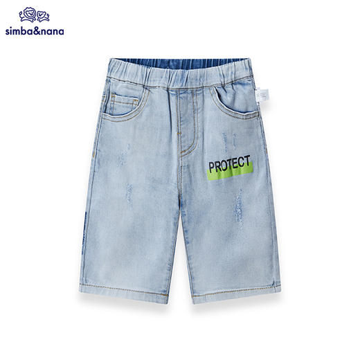 【辛巴娜娜】simbanana新款儿童牛仔短裤男童夏季童装韩版时尚百搭休闲裤 商品图0