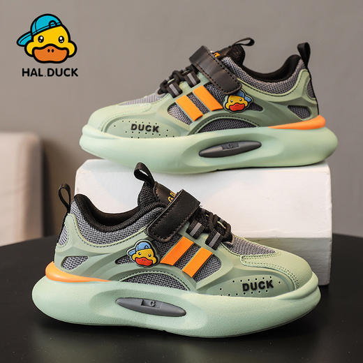 G.DUCK.HAL小黄鸭小黄鸭男童网鞋春秋新款面透气儿童运动鞋软底小童女童休闲鞋QCSM004.25-36 商品图5
