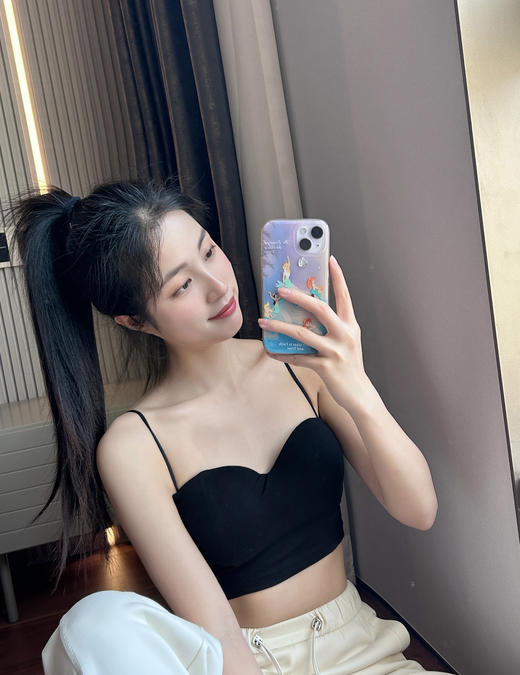 特价 官网430+ 针织棉吊带背心文胸女内搭带胸垫内衣 聚拢上托性感美背抹胸 商品图6