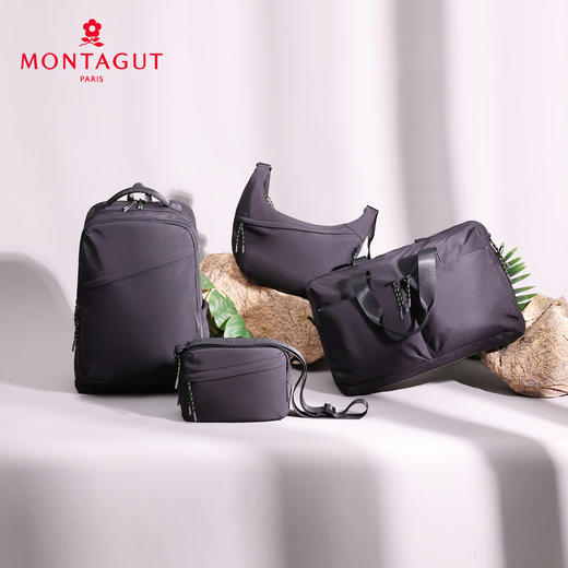 梦特娇中性时尚织物新款弯月包腋下包百搭单肩包运动斜挎包活力饺子包 黑色 商品图6