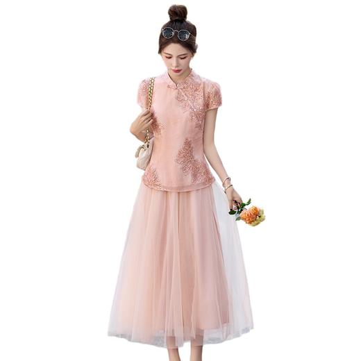 2025夏季新款时尚显瘦洋气减龄气质休闲套装甜美气质收腰显瘦套装HR-AQHUI66678 商品图4