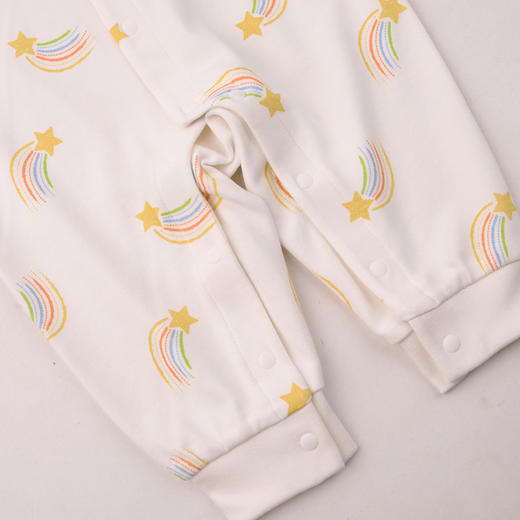 棉果果秋季新品有机棉满印对开连体衣M301722225402 商品图1