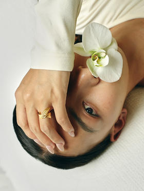 戒指 | 仙鹤石榴石短嘴戒指