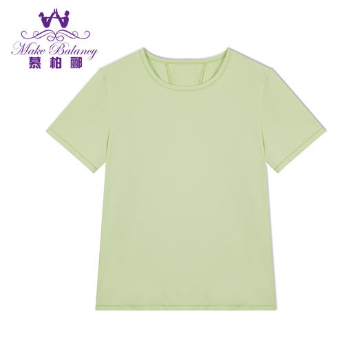 【清仓打包促】慕柏郦宽松健身服吸湿排汗跑步运动上衣短袖款春夏轻薄伽服罩衫1892 商品图4