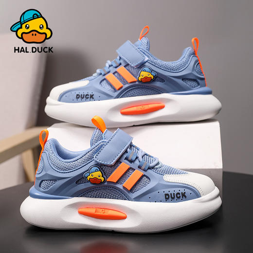 G.DUCK.HAL小黄鸭小黄鸭男童网鞋春秋新款面透气儿童运动鞋软底小童女童休闲鞋QCSM004.25-36 商品图3