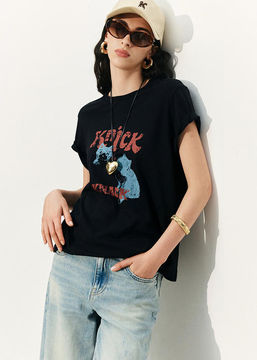 【高品质私服】【D家新疆长绒棉短袖T恤】合体微微松，正肩感，显瘦显精神G1456-CC【无标出货 介意慎拍】 商品图3