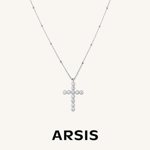 ARSIS银饰｜秘密花园系列 星芒十字架项链 商品图0