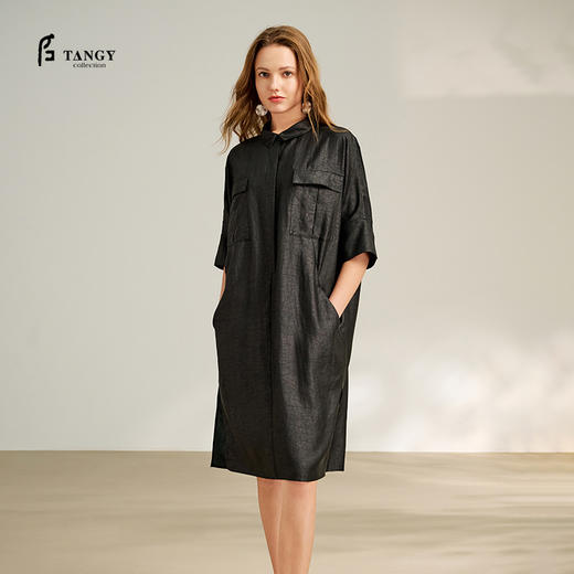TANGY Collection天意2025秋季新品商场同款女连衣裙L252833 商品图0