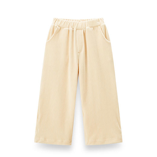 【辛巴娜娜】simbanana【大童】女童裤子新款春季薄款运动裤中大童宽松灯芯条直筒裤 商品图0