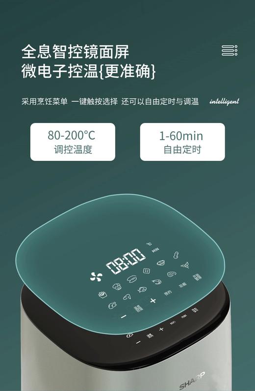 夏普电烤炉（空气炸锅）KF-AF-E50DK-G 商品图8