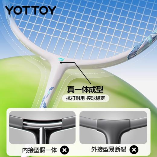 羽毛球拍【YOTTOY】羽毛球拍官方超轻耐打全碳素儿童小学生成人单双拍套装 商品图1