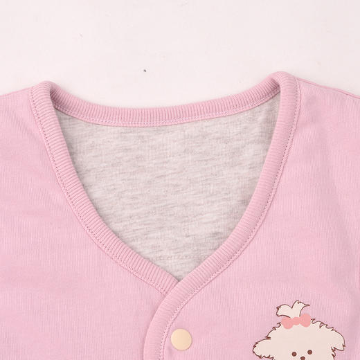 棉果果秋季新品女童丁香紫绗棉加棉两面穿马甲M322171725409 商品图1