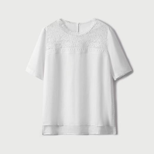 一梦浮生重工蕾丝亚麻天丝半袖睫毛蕾丝上衣 商品图11