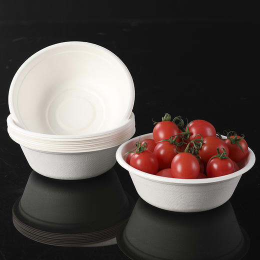 【批发】美丽雅甘蔗竹桨深碗中号 500ml/10个入 商品图1