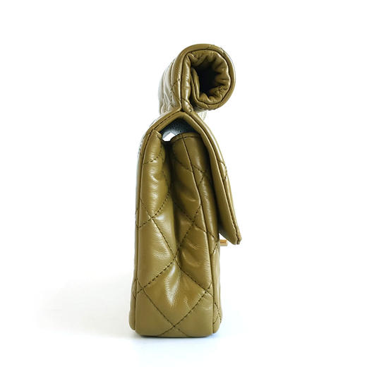 【95新】CHANEL香奈儿AS4199 B13116 NO20023A绿色CF手卷包手拿包女士现售价：17500！270625AI11 商品图2