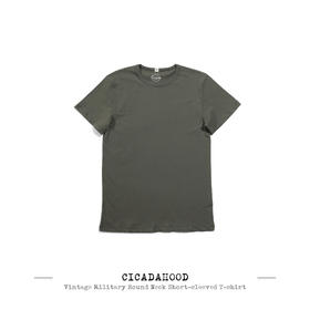 CicadaHood复古运动军事风圆领短袖T恤