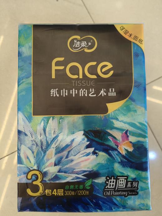 BR070-03N洁柔纸面巾(Face油画软抽)100抽4层 16提/件（仅限鼓雪、海湾站自提） 商品图0