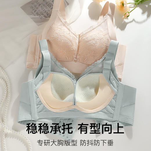 香红蜜雪 文胸(VIP) 【大胸显小】大码聚拢防下垂收副乳上托调整型文胸 商品图8