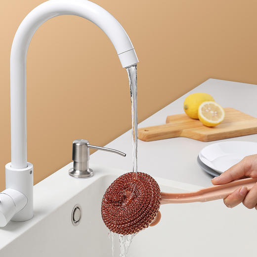 【批发】美丽雅可换式带柄金丝耐用锅刷赠替换装1个 1套 商品图7