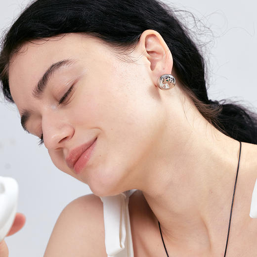 【LAGOMIST】早餐系列 | 金/银砂糖贝果耳钉 商品图2