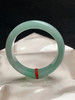 620479，53圈口，糯化飘绿正圈平安镯，果绿底色飘阳绿花，水头好 商品缩略图3