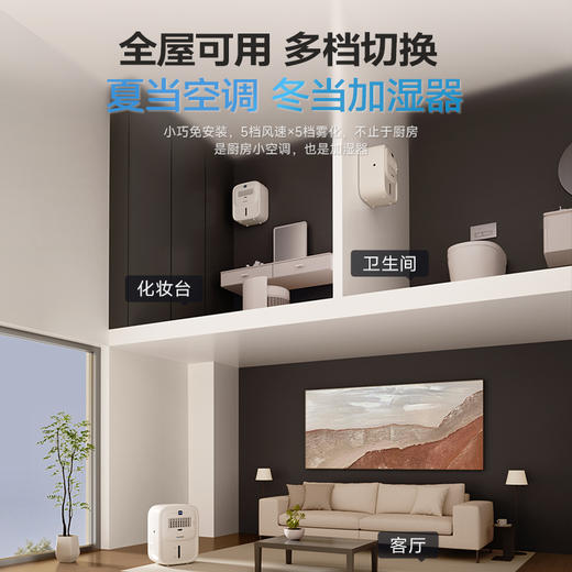 德国蓝宝第二代厨房冰雾扇家用小空调制冷电风扇壁挂新款冰厨宝X6 商品图2