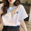「几十款可选！29.9到手」纯棉短袖t恤女大码夏季新款女装宽松显瘦白色体恤上衣打底衫ins潮 商品缩略图3