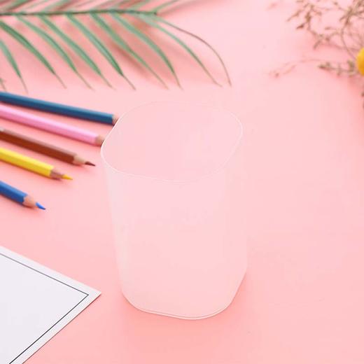 创意大容量简约笔筒 学生桌面文具收纳桶 多功能圆形笔筒 1个 商品图5