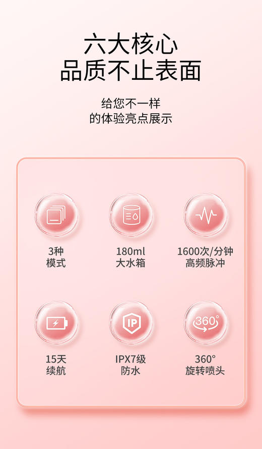 夏普智能便携冲牙器DO-WFND8C-PK 商品图2