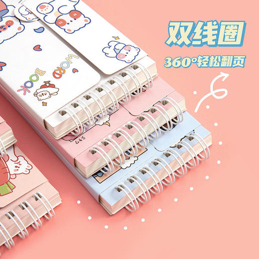 英语单词本随身记背英语线圈本 学生文具迷你便携记事本 便签本子 1本 商品图2