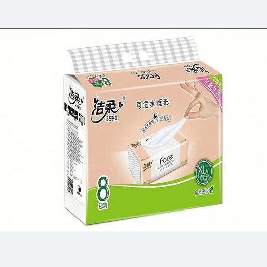 洁柔 3层Face粉软抽纸 108抽*8包/提 商品图0