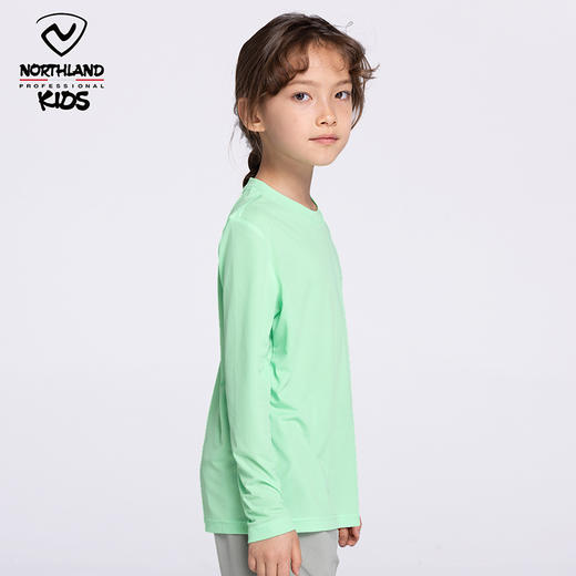 诺诗兰儿童长袖T恤 CO130306 | 高弹贴身、舒适不紧绷、简约休闲 商品图5