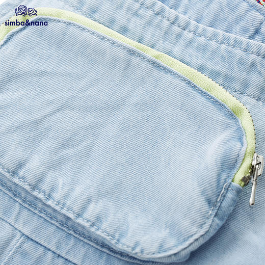 【辛巴娜娜】simbanana商场同款夏季新款男童宝宝软牛仔背带裤 商品图3