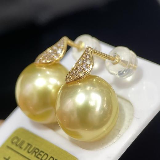 11-12mm金珠耳钉 商品图3