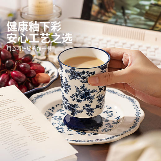 摩登主妇马克杯陶瓷高脚杯高颜值精致家用喝水杯办公室杯子咖啡杯 商品图1