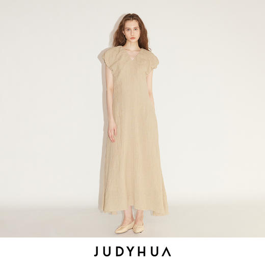 JUDYHUA 种子系列亚麻连衣裙 商品图0