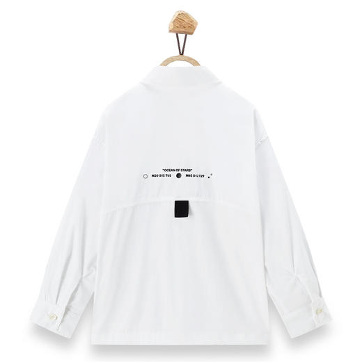 【辛巴娜娜】simbanana【大童】春季男孩休闲百搭时尚宽松潮流长袖翻领衬衫 商品图1