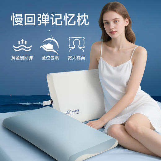 多喜爱  德拉克慢回弹记忆枕 70*42*8cm 【软糯亲肤】【多维支撑】【持久贴合】 商品图0