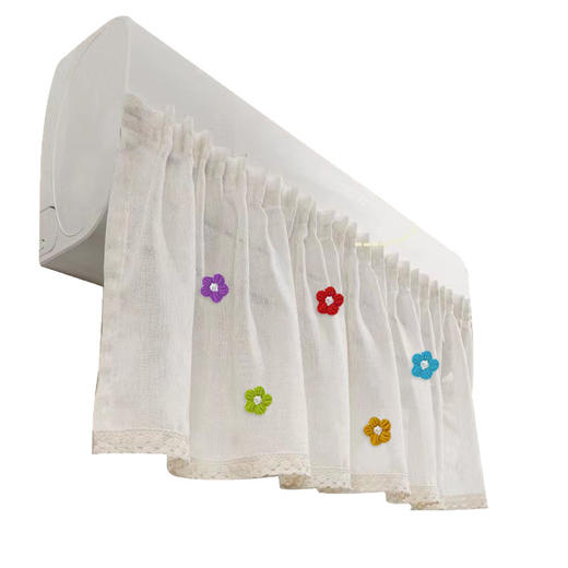 「机型通用！空调挡风帘」防直吹空调挡风帘挂饰空调帘月子挂式遮风帘布居家日用空调防尘罩 商品图4