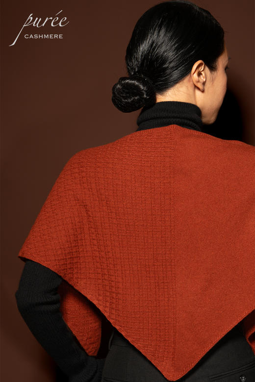 #1951 「CASHMERE BANDANA」 100% CASHMERE  羊绒华夫格三角巾 商品图14