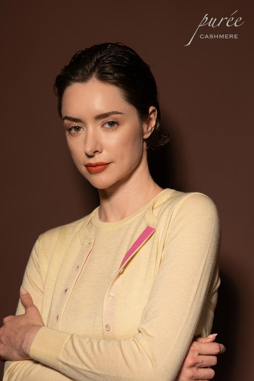 #1979/1981「PETITE SET」 100% WORSTED CASHMERE 精纺羊绒小套装-小开衫和背心 商品图8